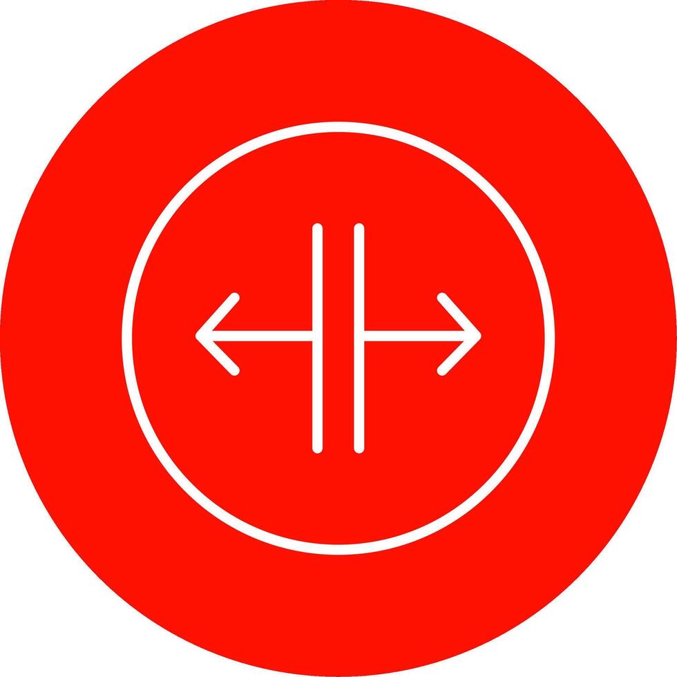 SPLIT Multi Color Circle Icon vector