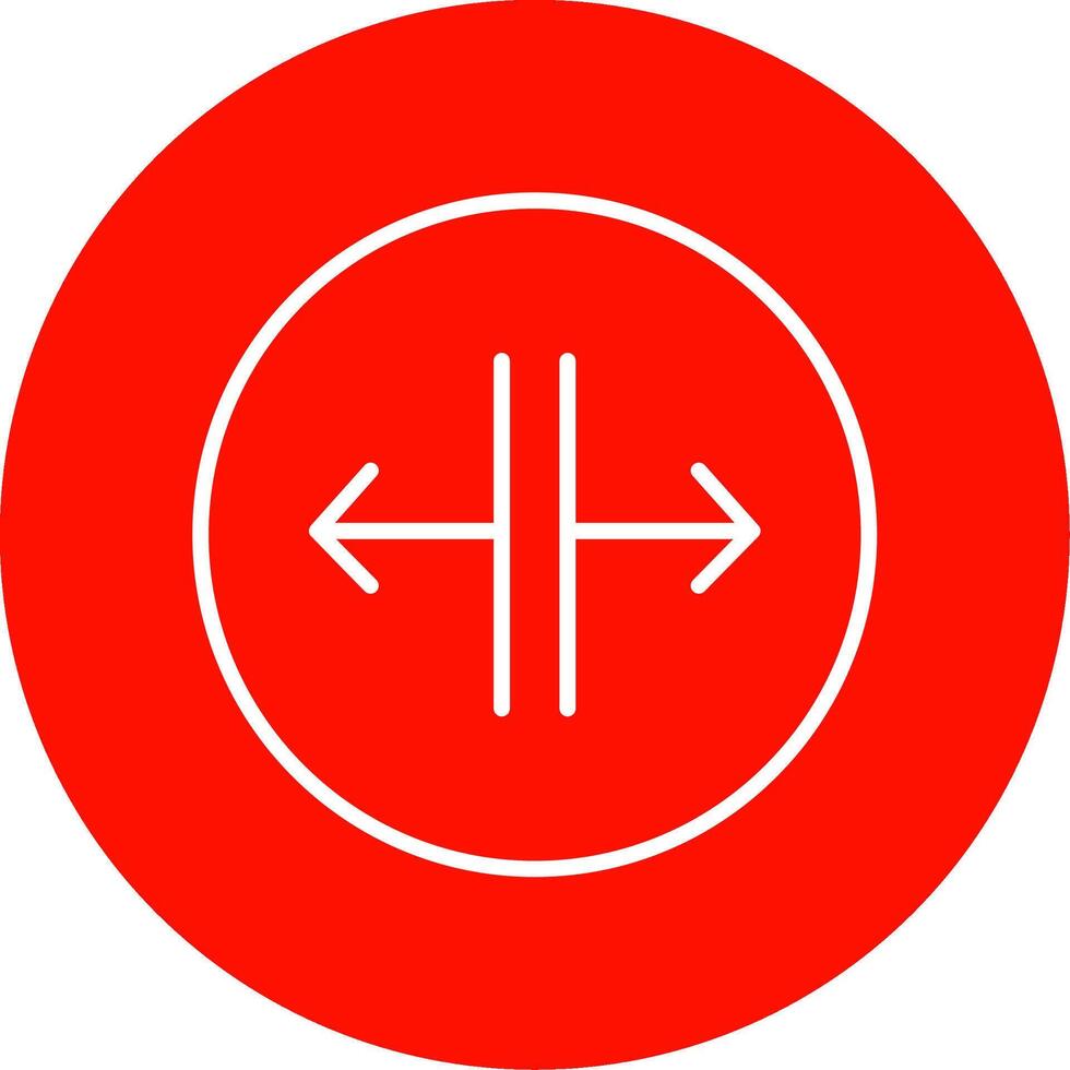 SPLIT Multi Color Circle Icon vector