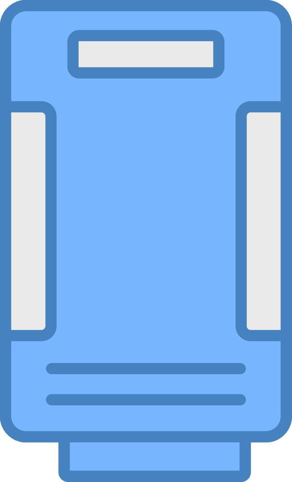 Air Purifier Line Filled Blue Icon vector