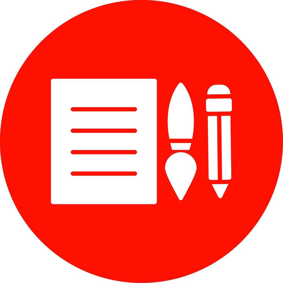 Edit Tools Multi Color Circle Icon vector