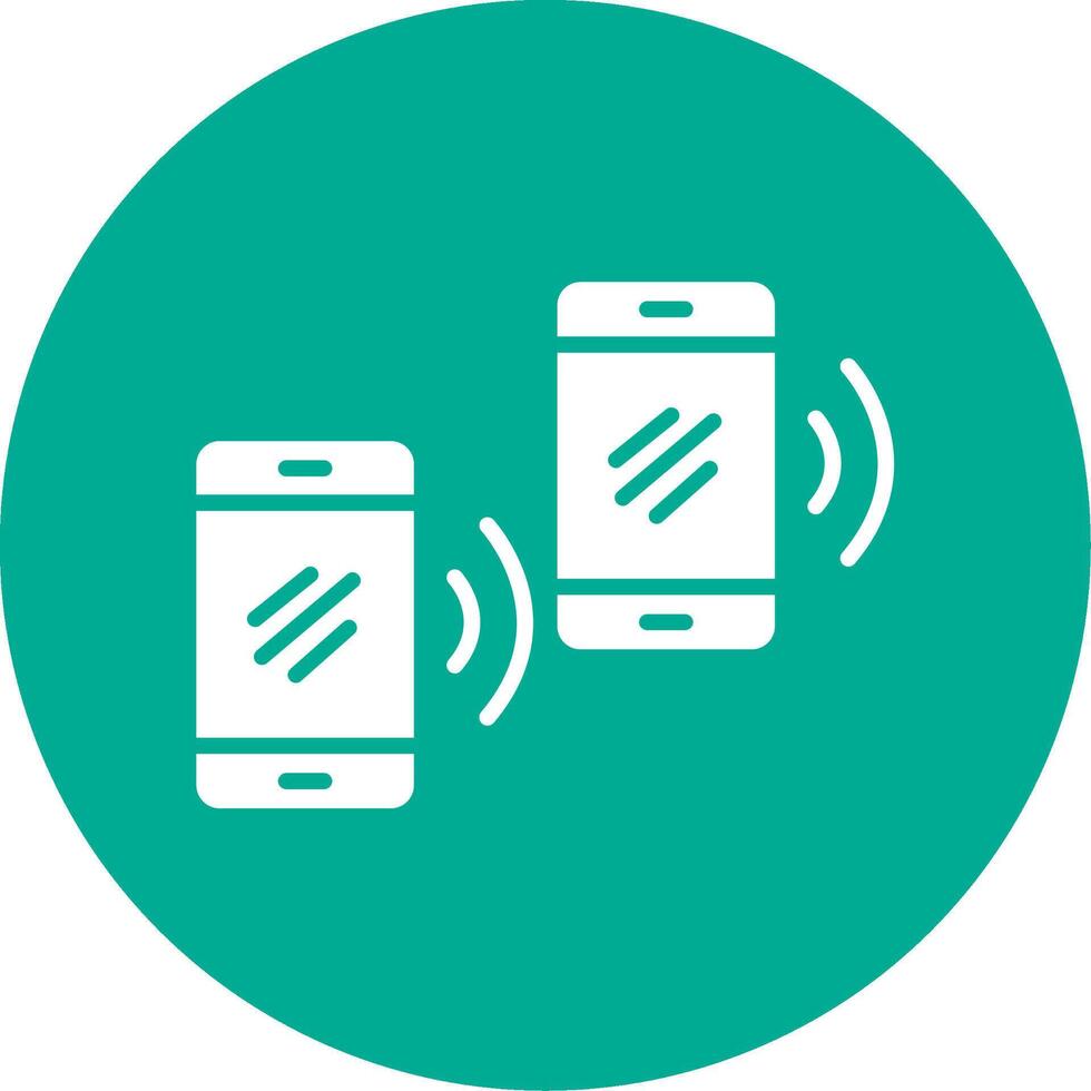 Mobile Sync Multi Color Circle Icon vector