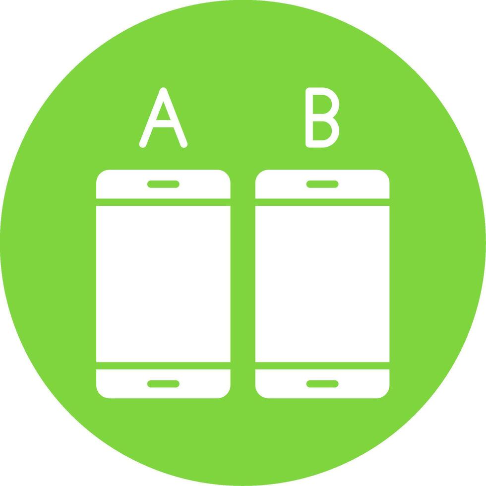 ab pruebas multi color circulo icono vector