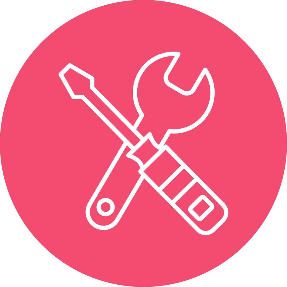 Tools Multi Color Circle Icon vector