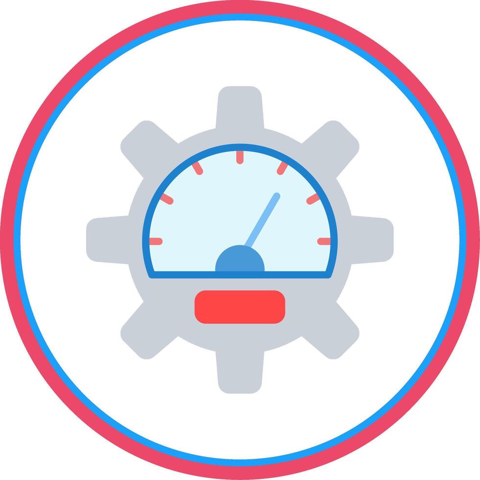 Performance Flat Circle Icon vector