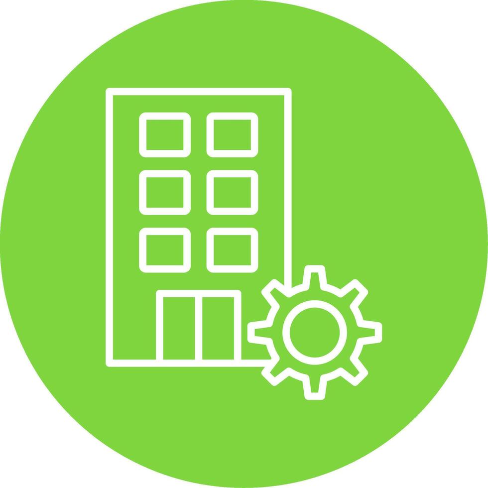 Firm Multi Color Circle Icon vector