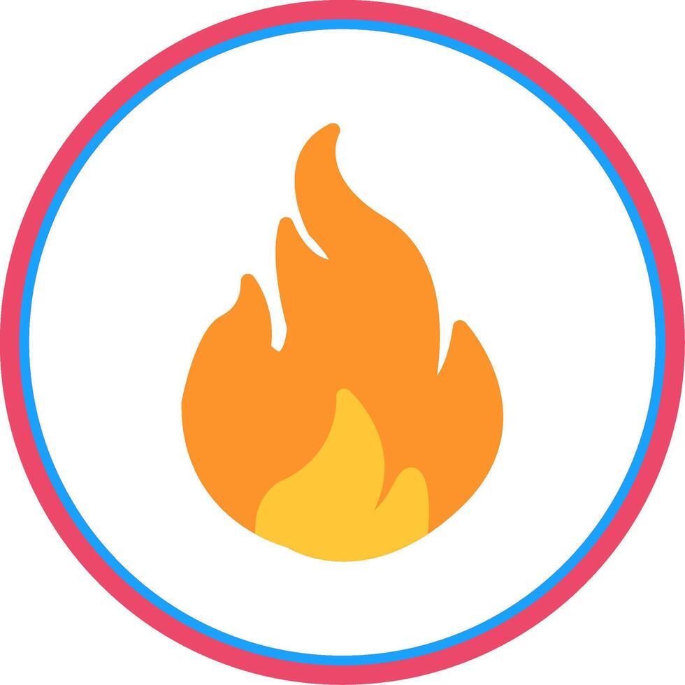 Fossil Fuel Flat Circle Icon vector