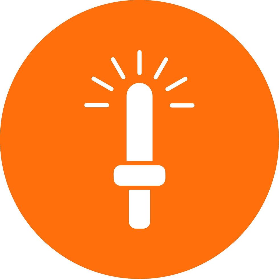 Light Stick Multi Color Circle Icon vector