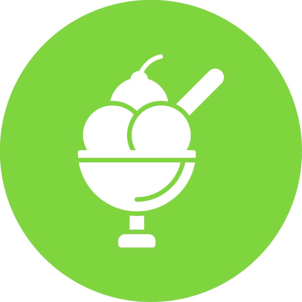 Ice Cream CUP Multi Color Circle Icon vector