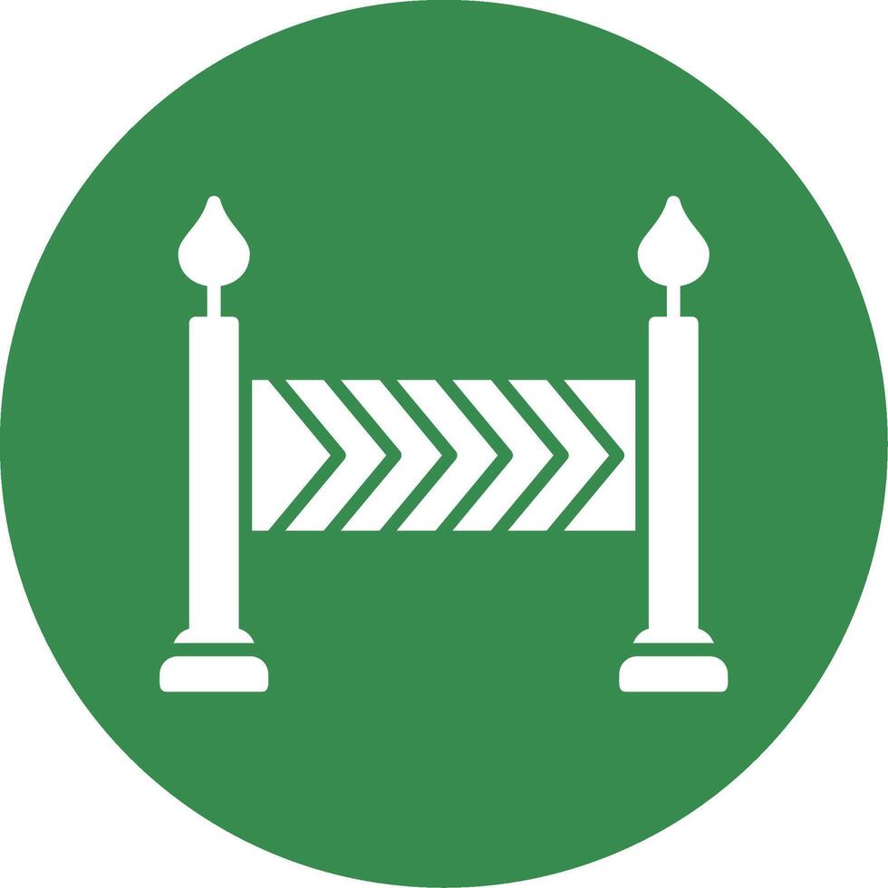 Barrier Multi Color Circle Icon vector