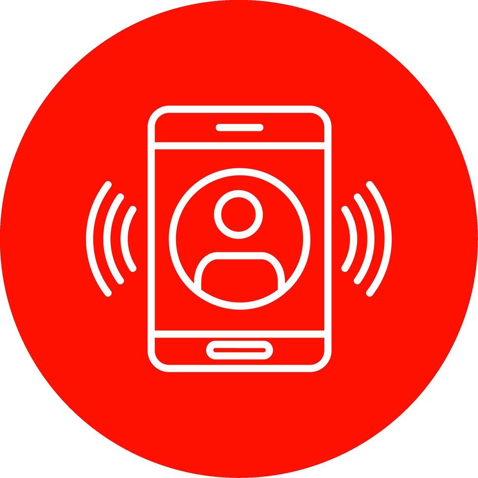 Call Multi Color Circle Icon vector