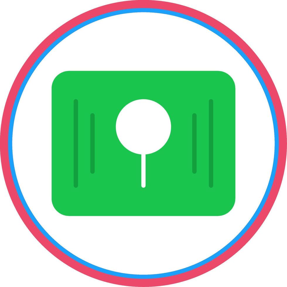Key Hole Flat Circle Icon vector