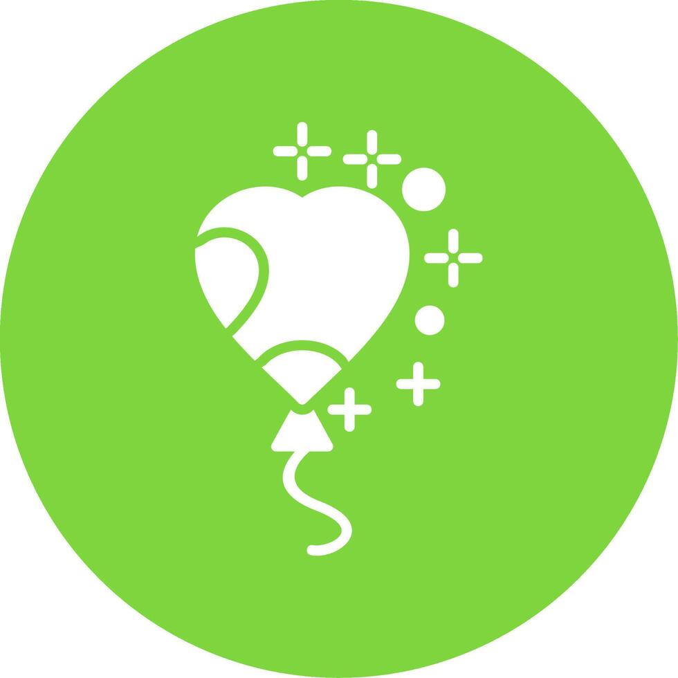 Balloon Multi Color Circle Icon vector