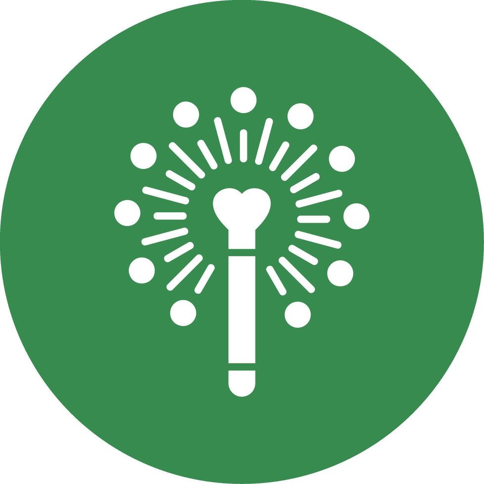 Magic Wand Multi Color Circle Icon vector