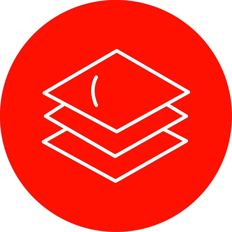 Layer Multi Color Circle Icon vector