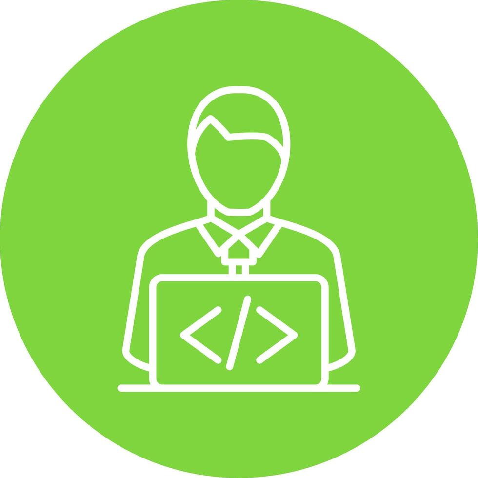 Developer Multi Color Circle Icon vector