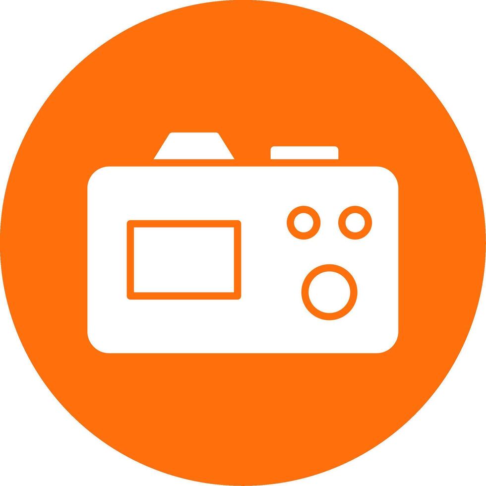 Camera Multi Color Circle Icon vector