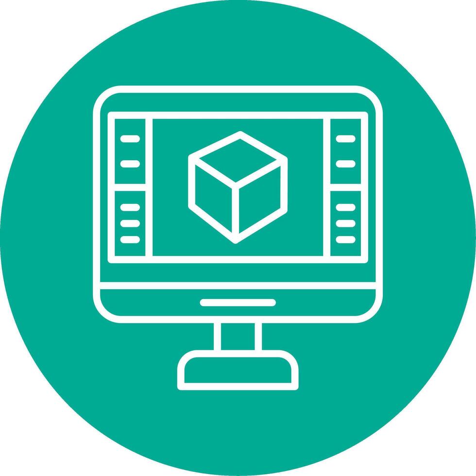 Product Design Multi Color Circle Icon vector