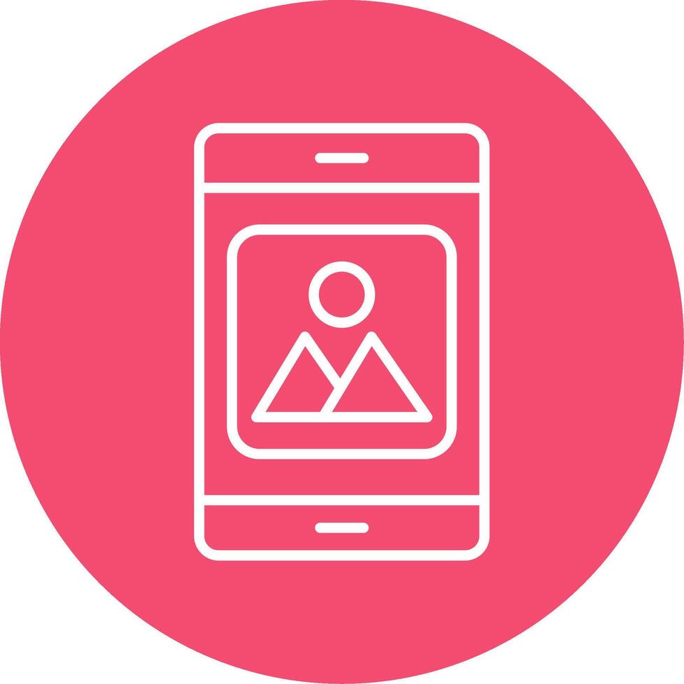 Mobile Application Multi Color Circle Icon vector