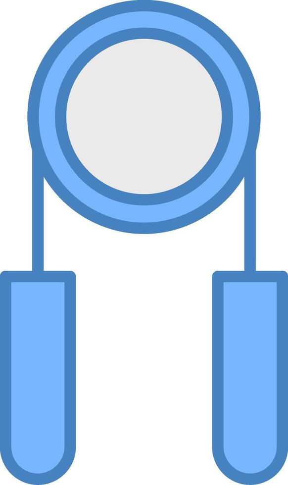 Hand Grip Line Filled Blue Icon vector
