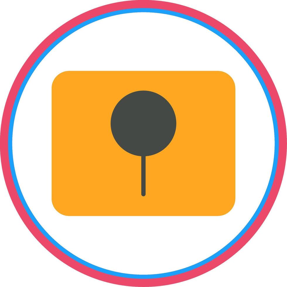 Key Hole Flat Circle Icon vector