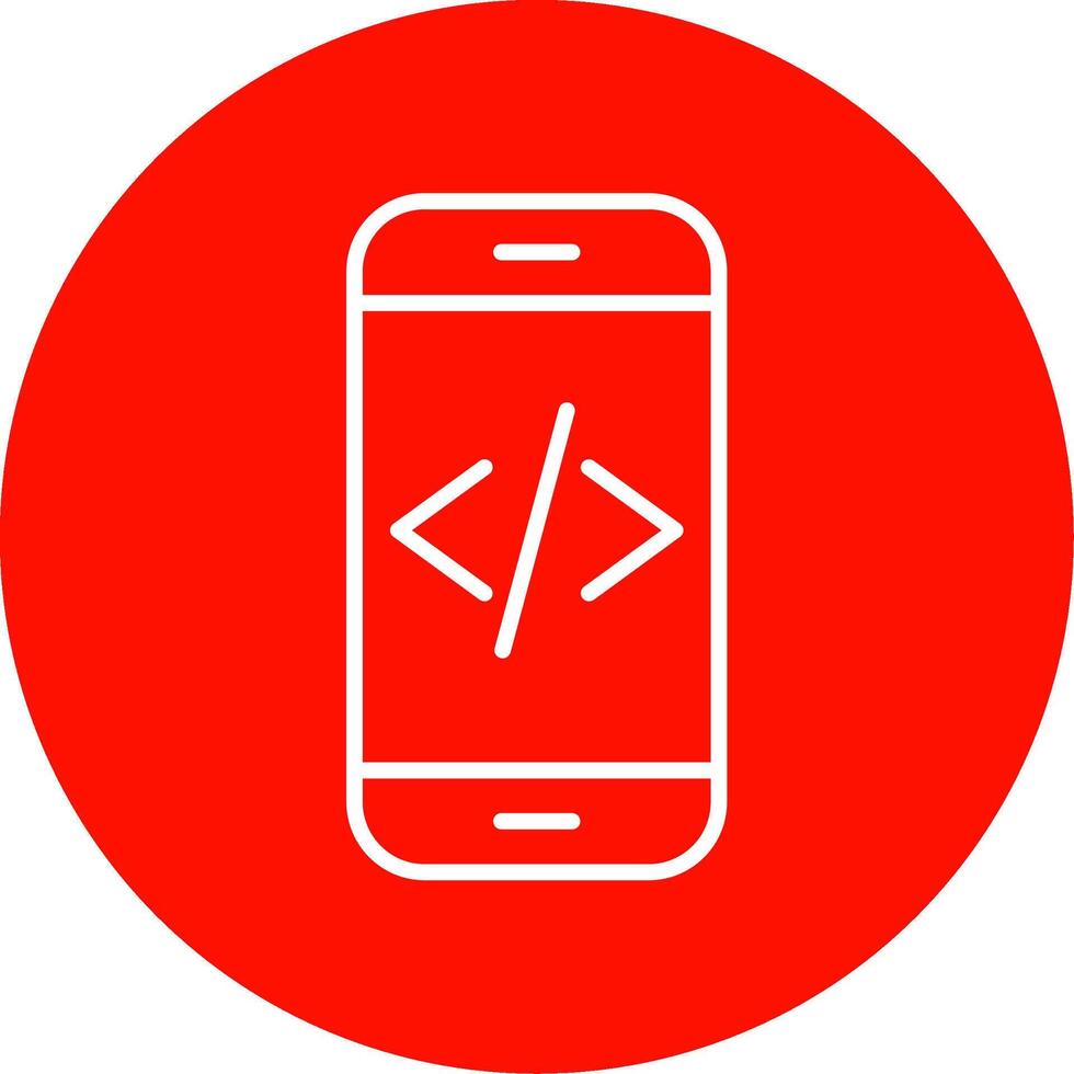 App Development Multi Color Circle Icon vector