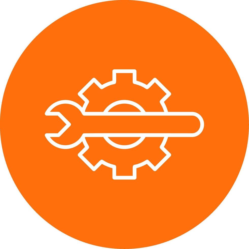 Technical Tools Multi Color Circle Icon vector