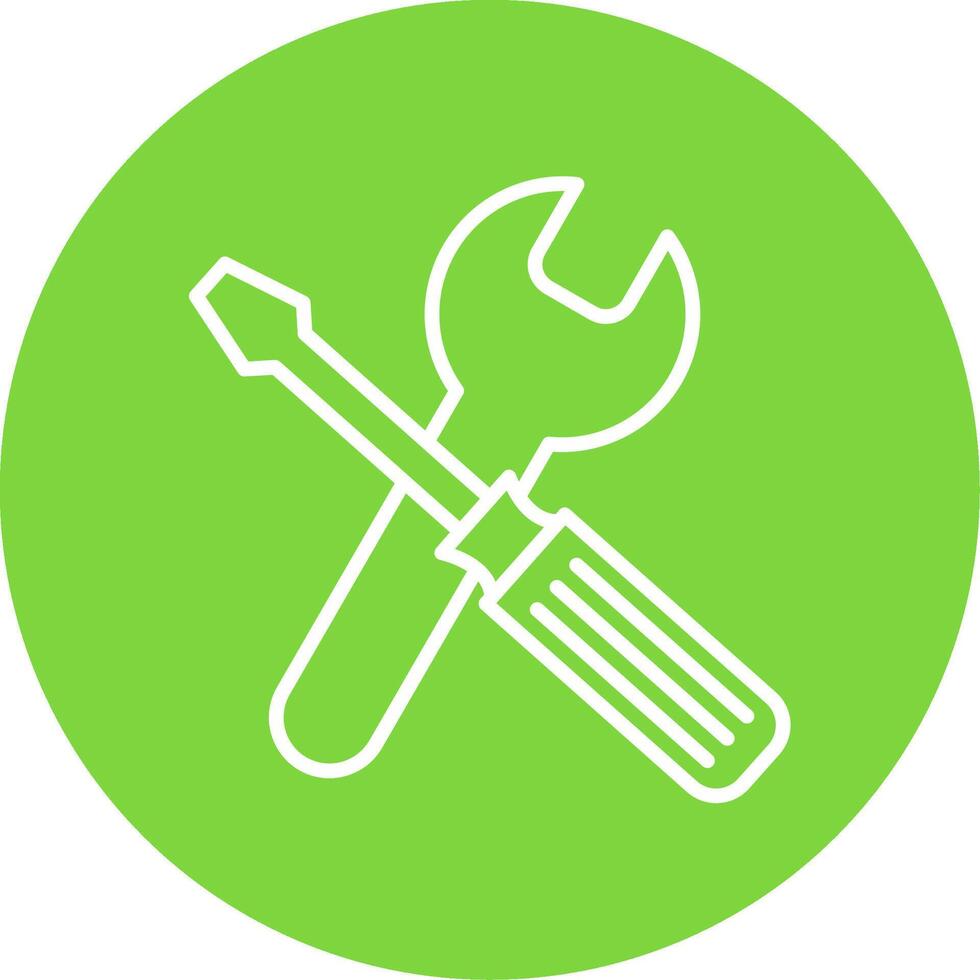 Tools Multi Color Circle Icon vector