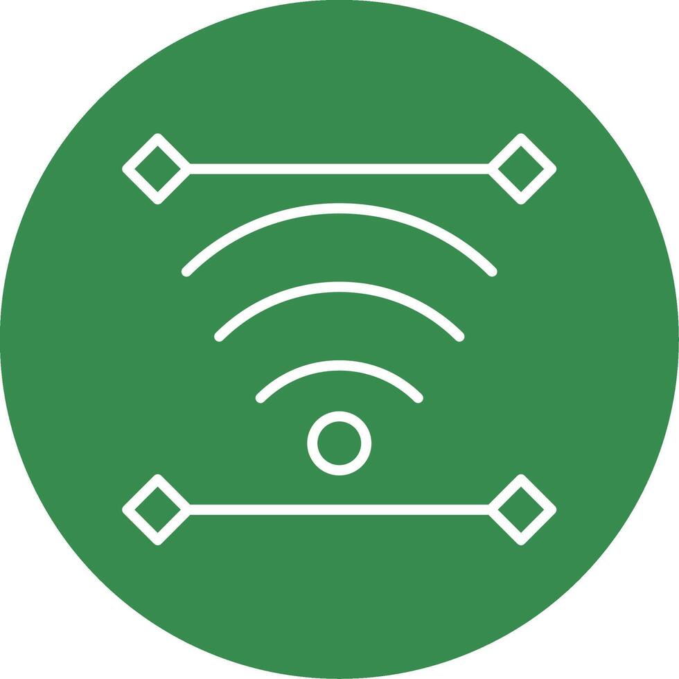 Wireless Multi Color Circle Icon vector