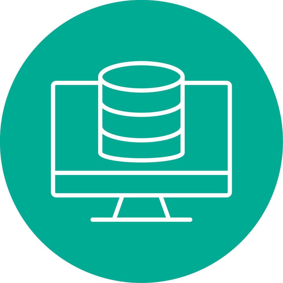 OnMulti Color Circle Database Multi Color Circle Icon vector