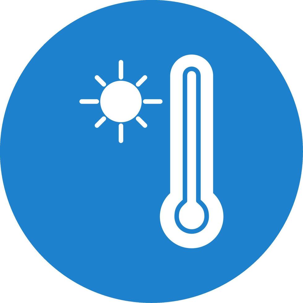 Thermometer Multi Color Circle Icon vector