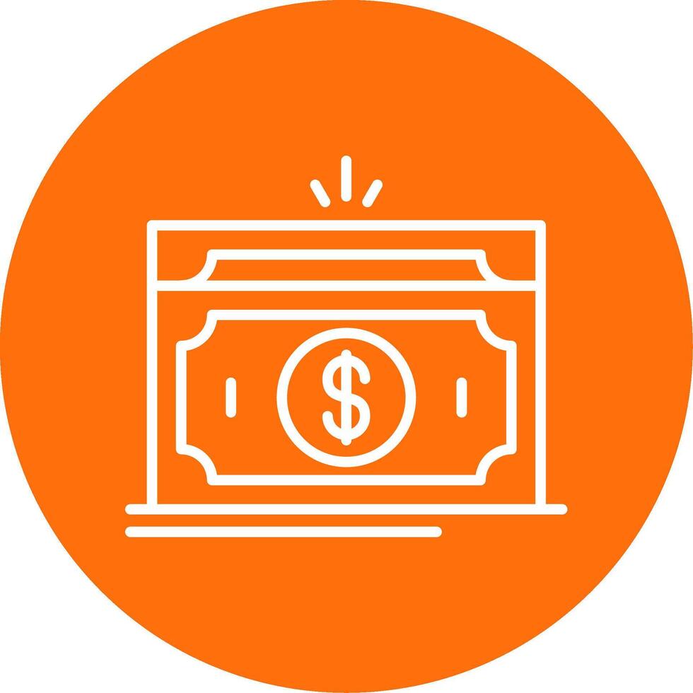 Money Multi Color Circle Icon vector