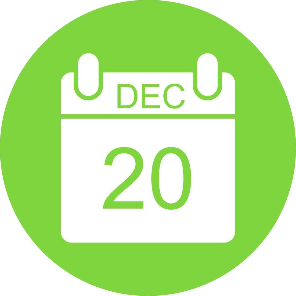 December Multi Color Circle Icon vector