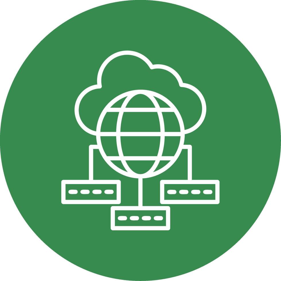 Data Sumit Multi Color Circle Icon vector