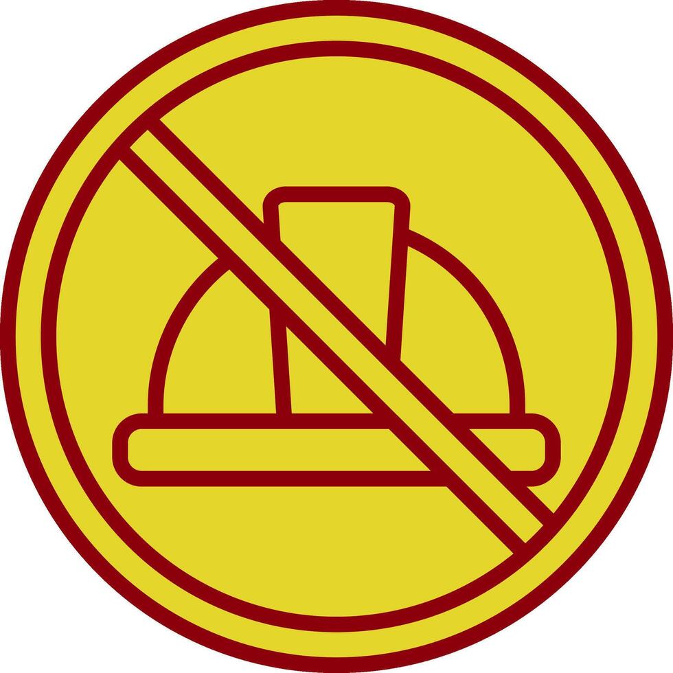 Prohibited Sign Vintage Icon Design vector