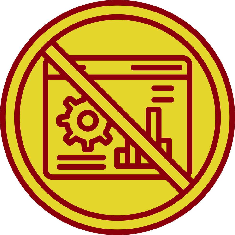 Prohibited Sign Vintage Icon Design vector