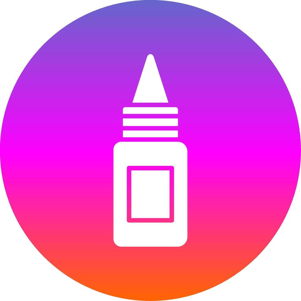Bottle Glyph Gradient Circle Icon Design vector