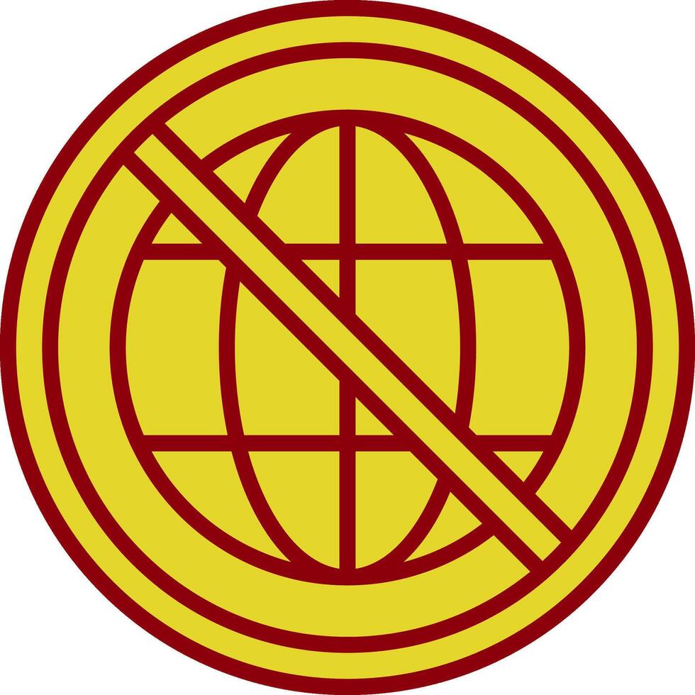 Prohibited Sign Vintage Icon Design vector