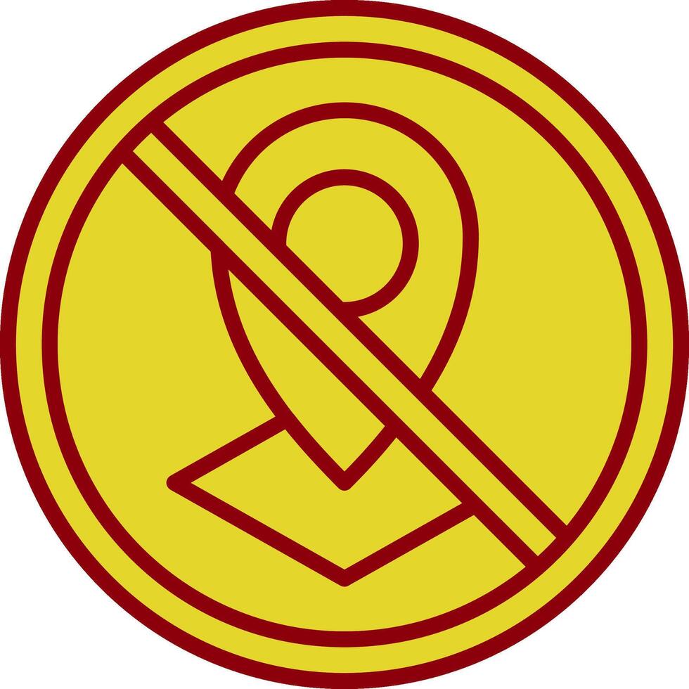 Prohibited Sign Vintage Icon Design vector