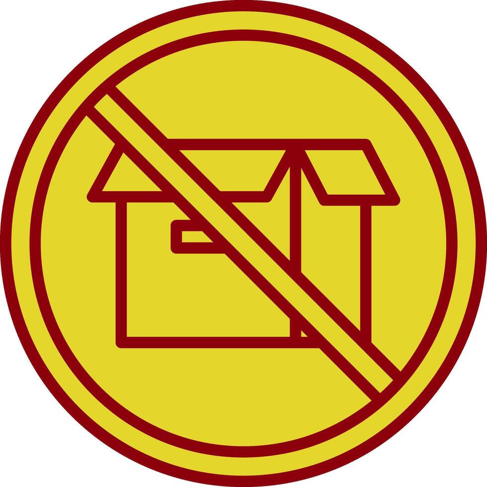 Prohibited Sign Vintage Icon Design vector