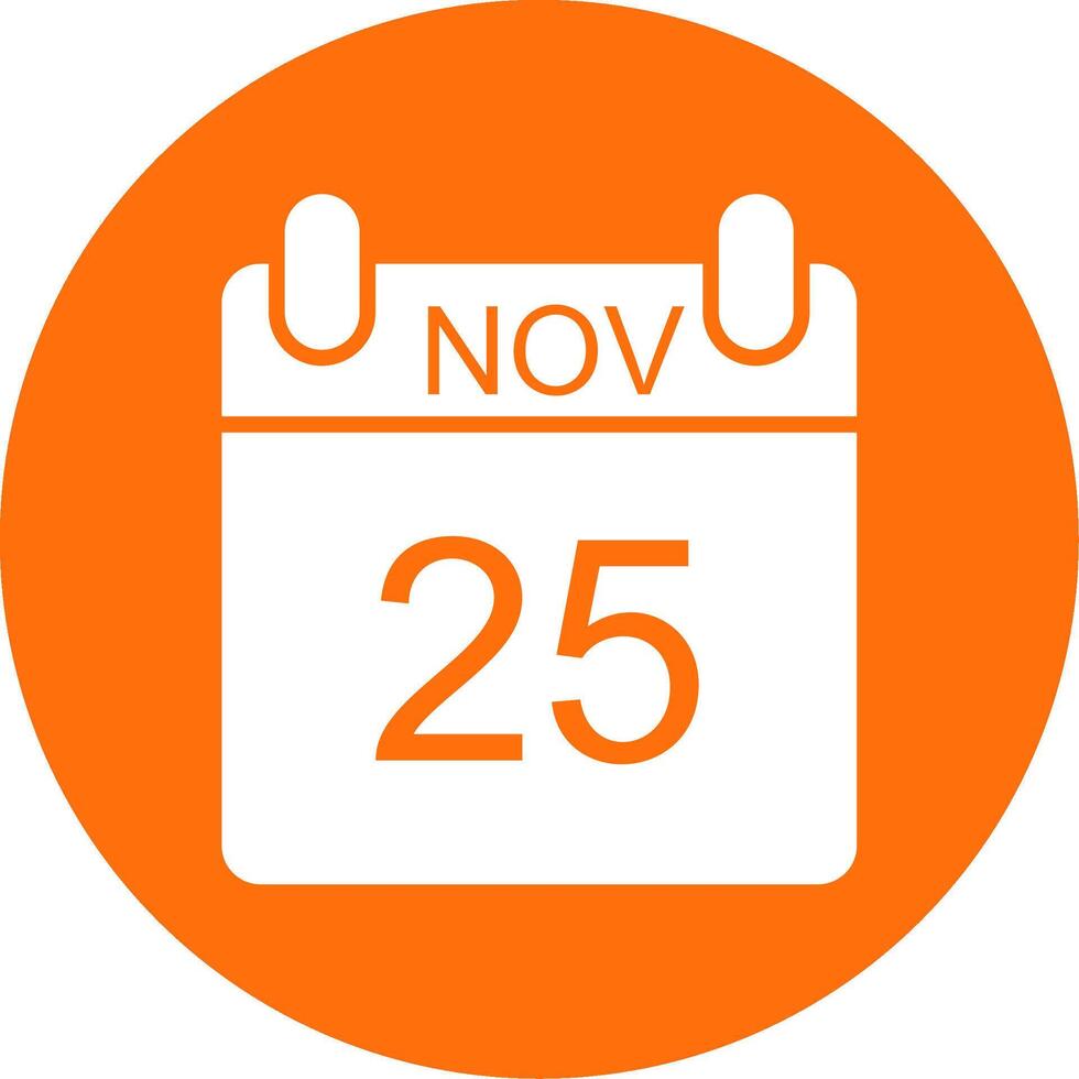 November Multi Color Circle Icon vector