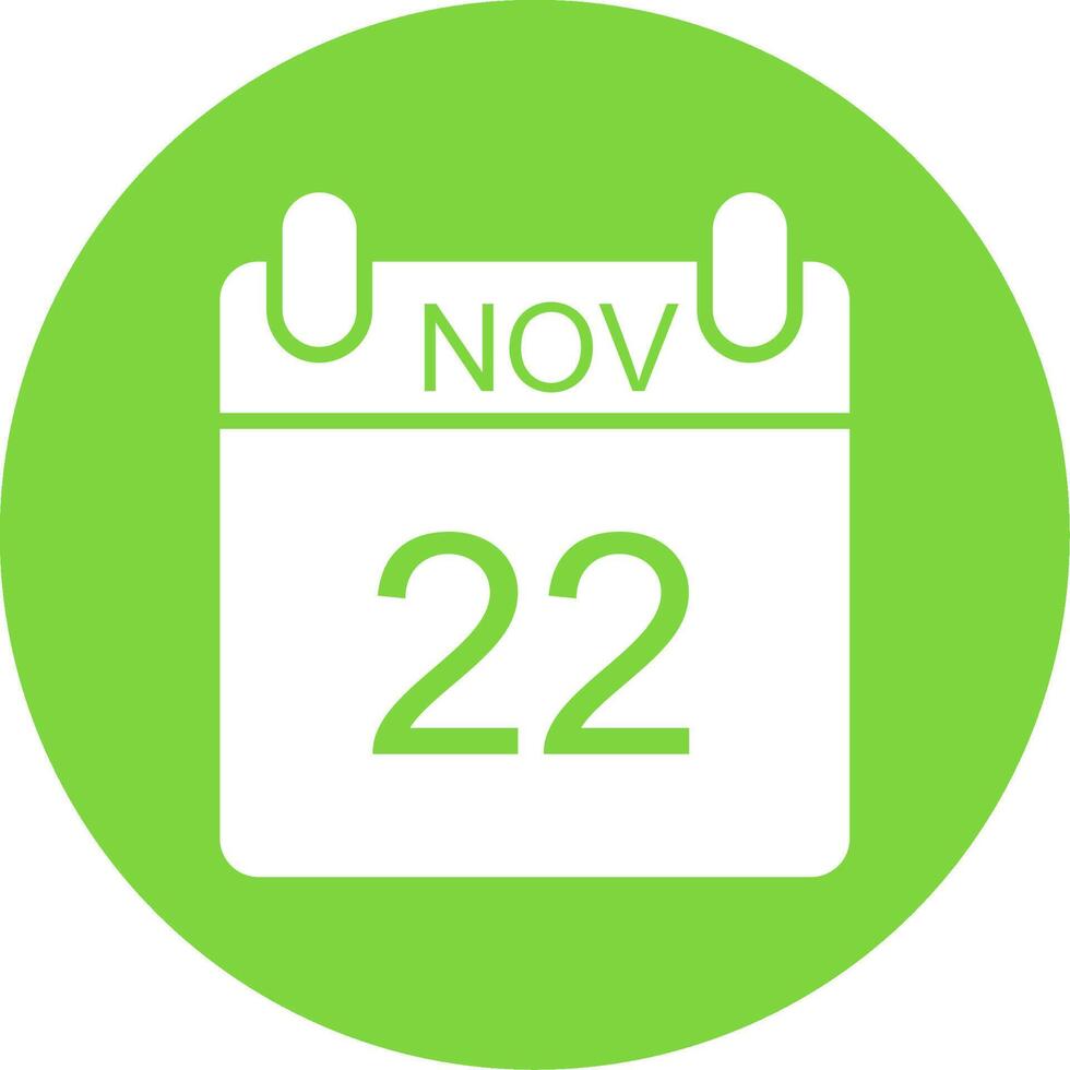 November Multi Color Circle Icon vector