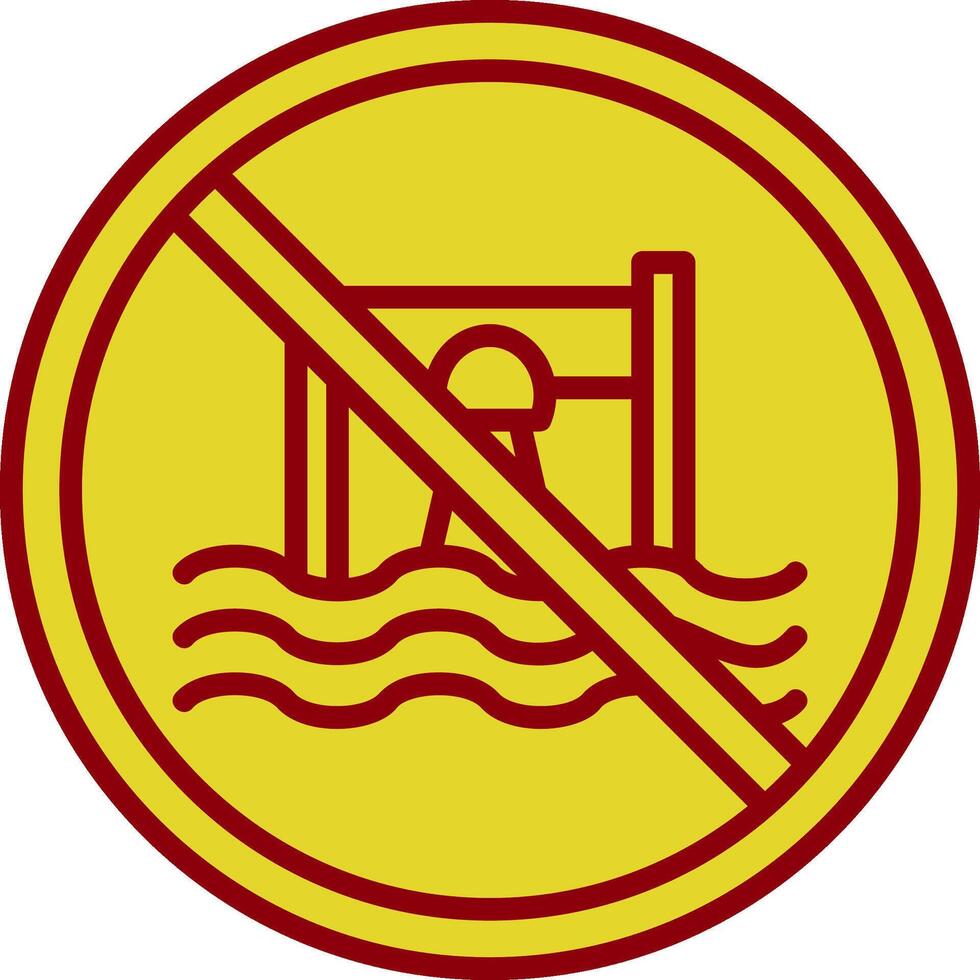 Prohibited Sign Vintage Icon Design vector