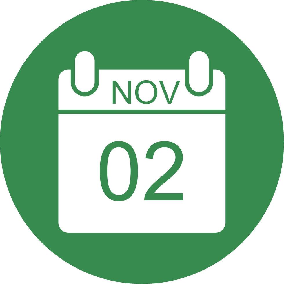 November Multi Color Circle Icon vector