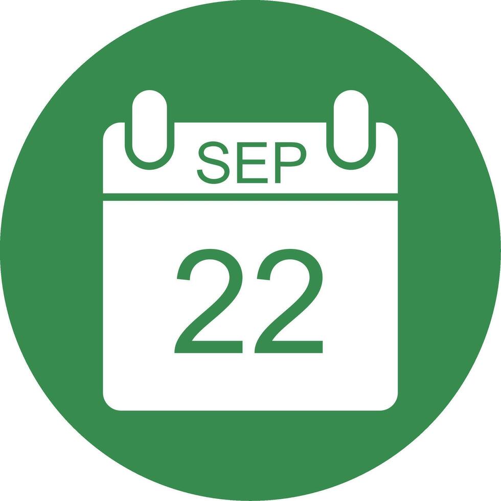 September Multi Color Circle Icon vector