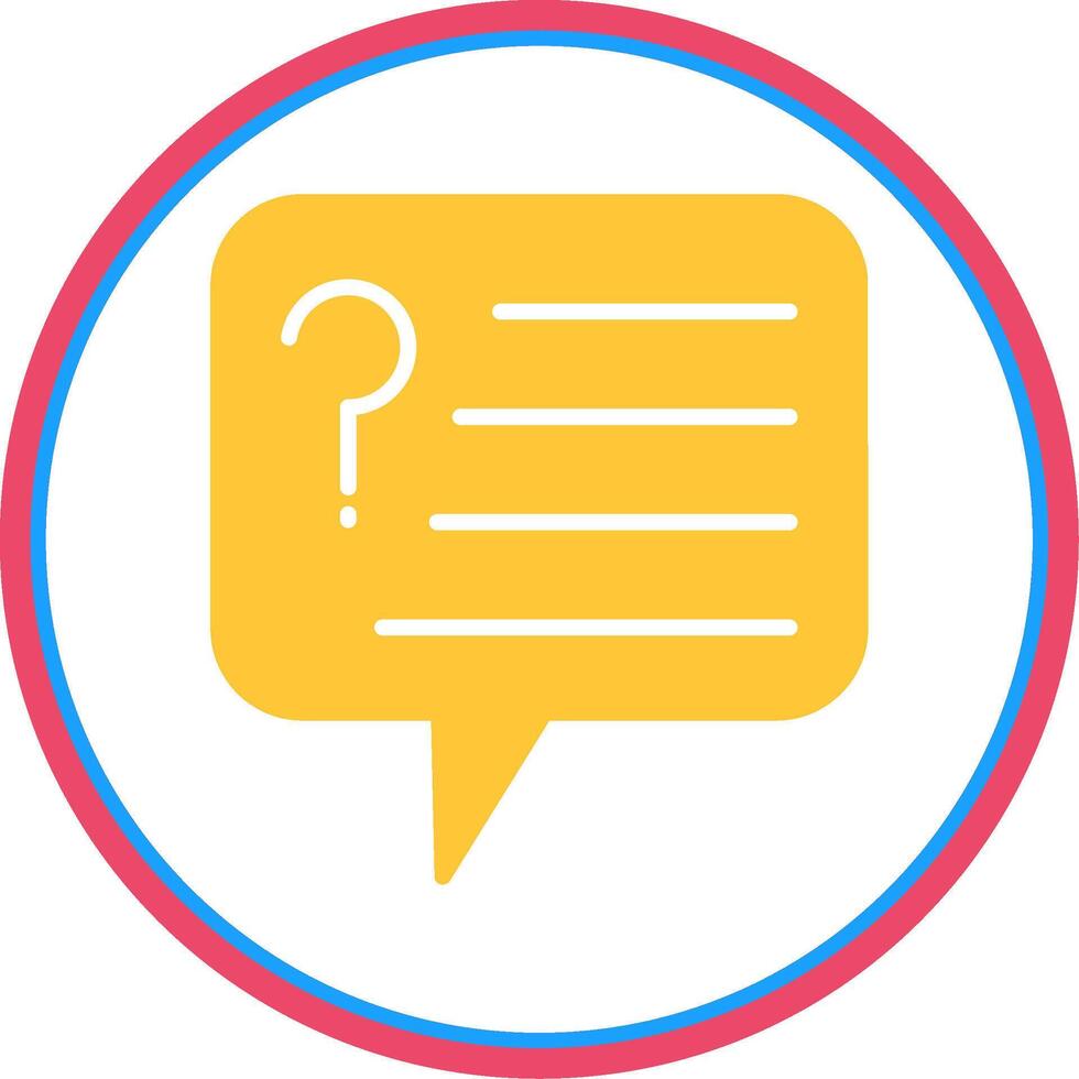 Advice Flat Circle Icon vector