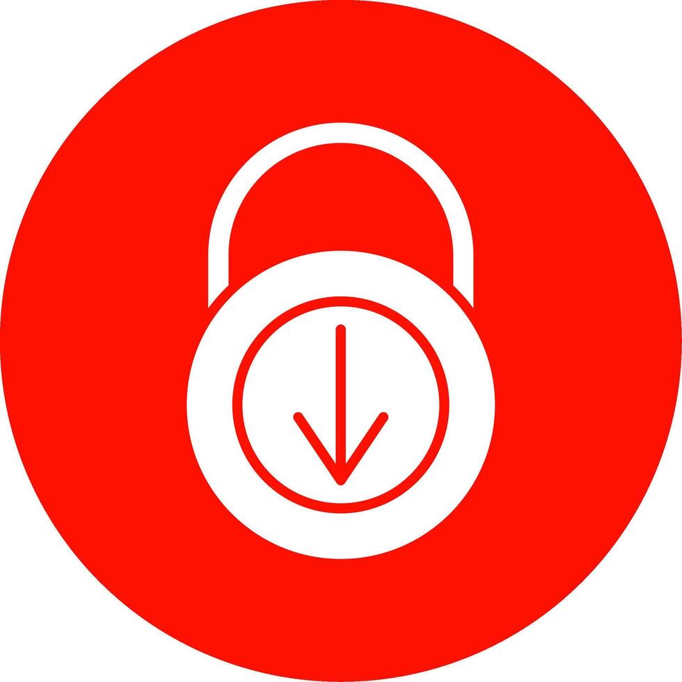 Security Download Multi Color Circle Icon vector