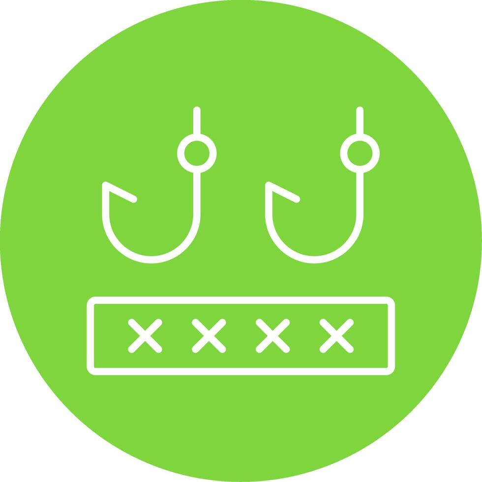 Phising Multi Color Circle Icon vector