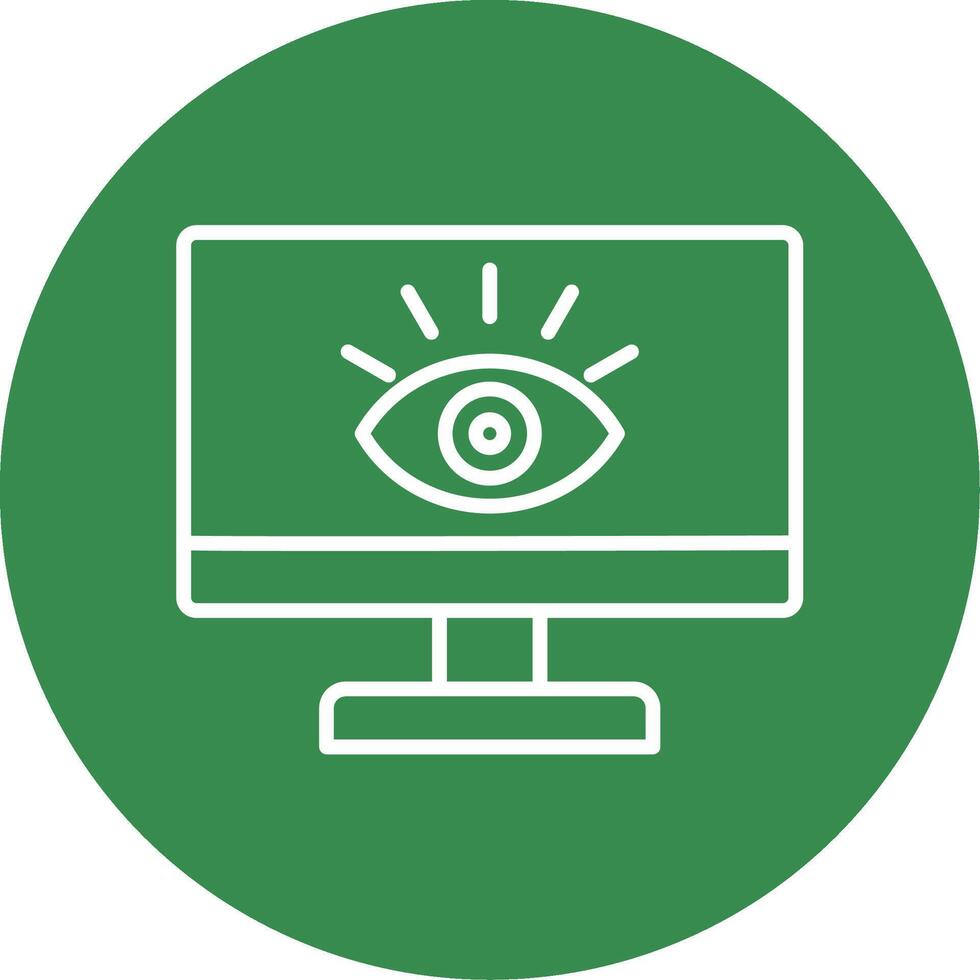 Monitoring Multi Color Circle Icon vector