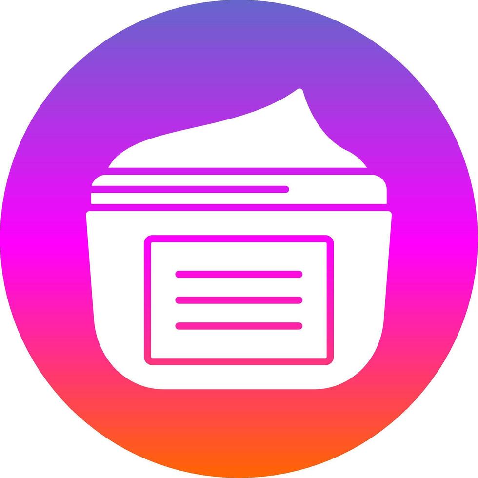 Moisturizer Glyph Gradient Circle Icon Design vector