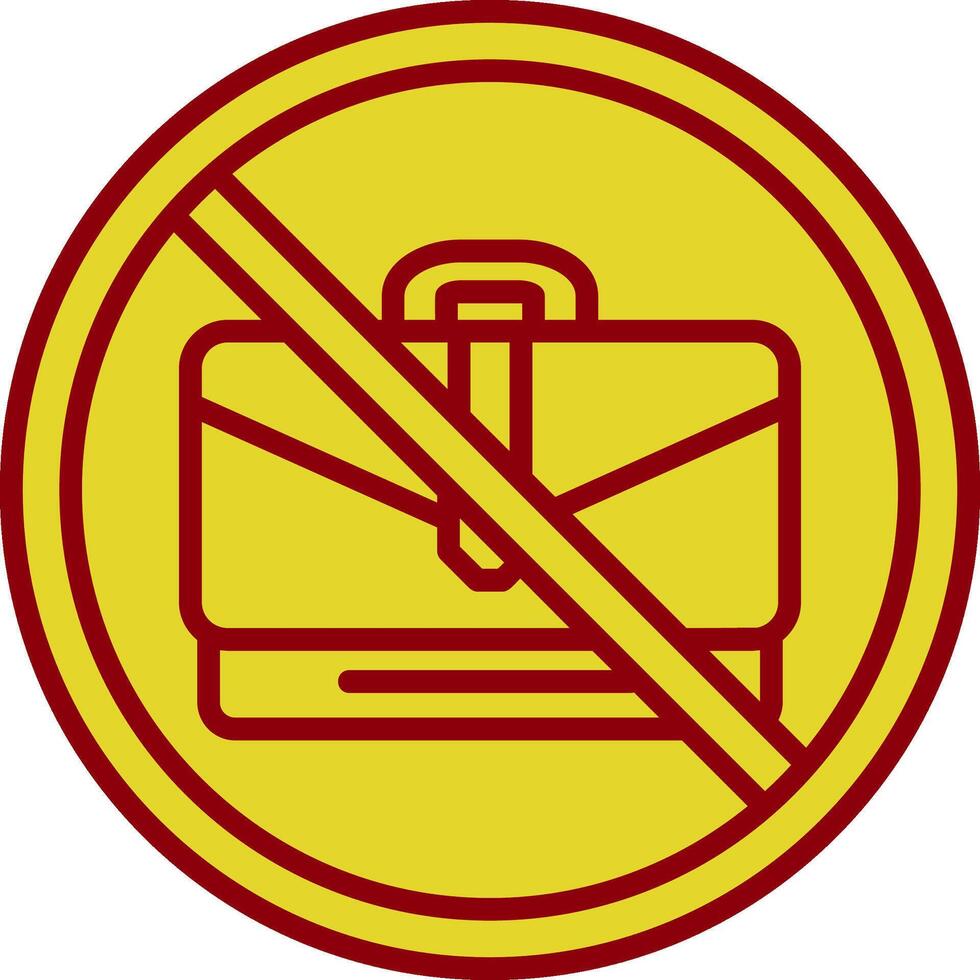 Prohibited Sign Vintage Icon Design vector
